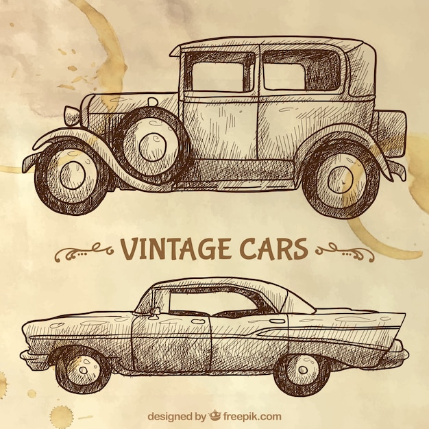 Bocetos de coches vintage