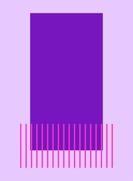 Boho abstracto minimalista cartel gráfico bunner tarjeta volante papel pintado decoración moderno diseño púrpura