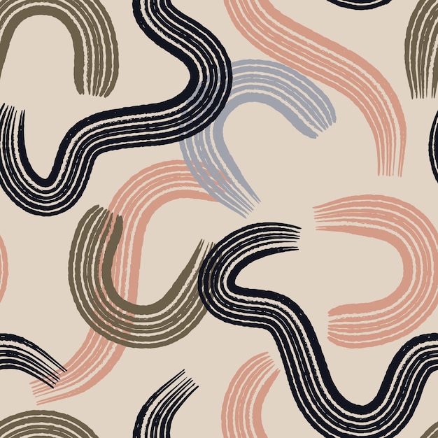 Boho Abtsract Dry Strokes Fondo transparente