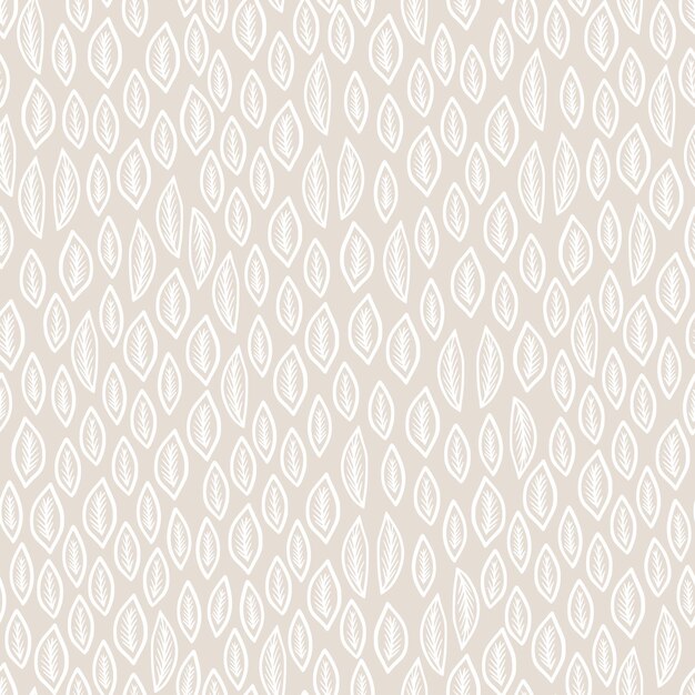 Boho Floral Seamless Pattern Simple doodle deja fondo Motivo botánico dibujado a mano moderno Diseño de patrón de vector floral de moda para papel tapiz embalaje textil
