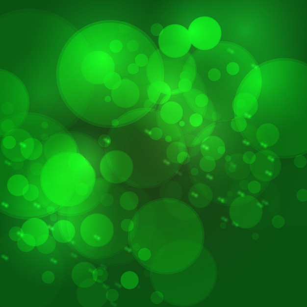 Vector bokeh abstracto desenfoque de fondo, desenfocado ilustración de color verde claro