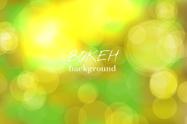 Bokeh abstracto fondo vector primavera verde