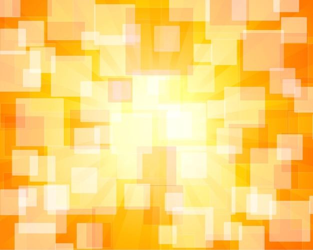 Vector bokeh abstracto rectangular naranja