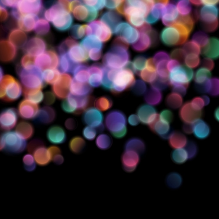Vector bokeh borrosa luces