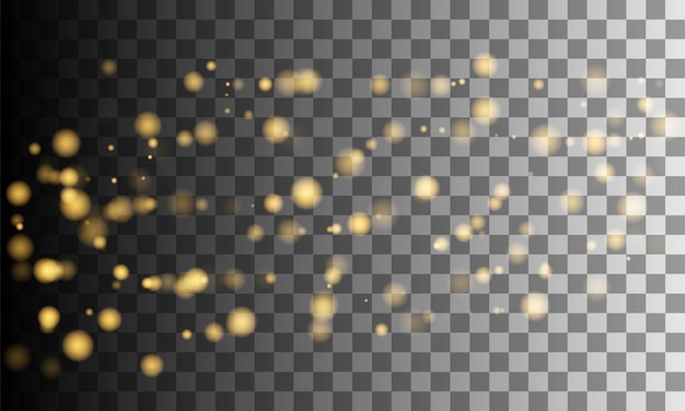 Bokeh brilla sobre fondo transparente fondo de pantalla festivo brillante para Navidad y año nuevo ilustración vectorial en formato eps10