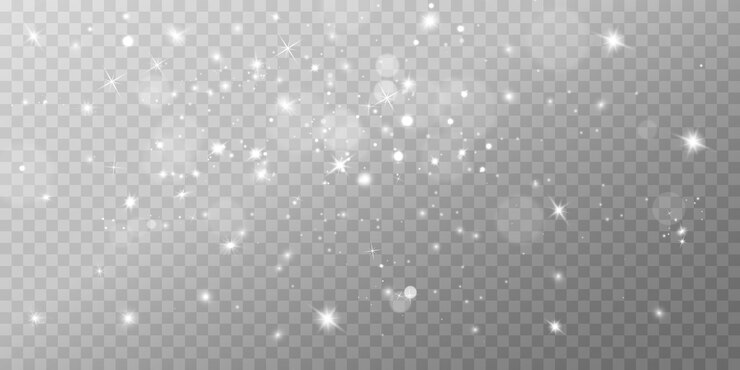 Vector bokeh brillante abstracto de luz resalta el efecto bokeh de luz aislado sobre fondo transparente