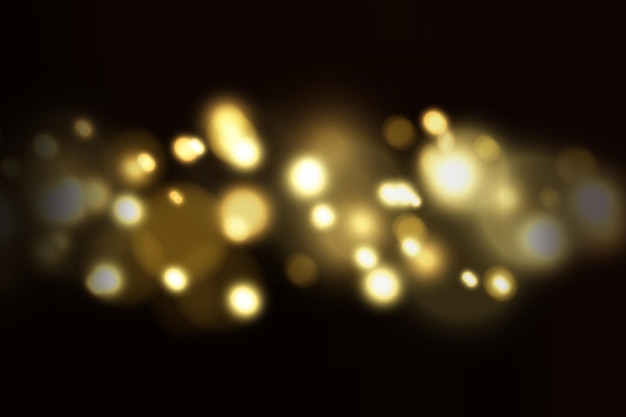 El bokeh brillante borroso en un fondo oscuro el fondo festivo