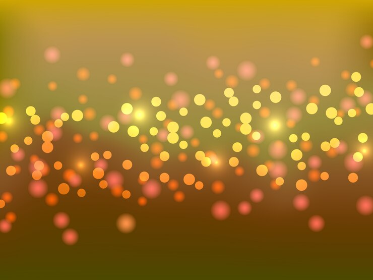 Vector bokeh de fondo amarillo.