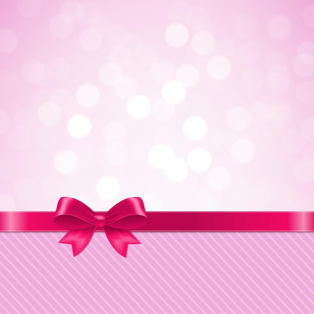 Bokeh de lazo rosa