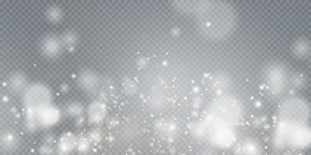 Bokeh luces efecto fondo luz de polvo png blanco fondo de Navidad de polvo brillante