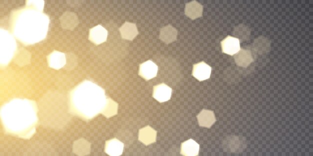 Bokeh de luz de polvo de oro Bokeh brillante de Navidad y textura de superposición de brillo para su diseño