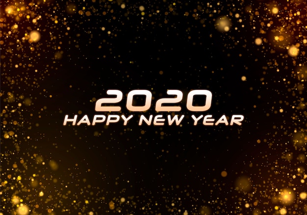 Bokeh sparkle Navidad 2020 fondo, luces de año nuevo.
