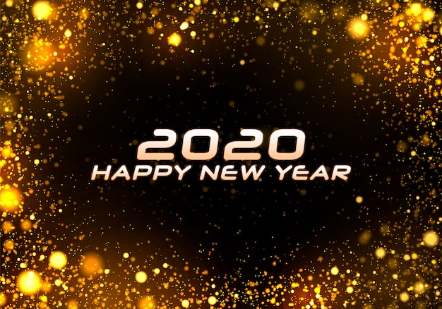 Bokeh sparkle Navidad 2020 fondo, luces de año nuevo.