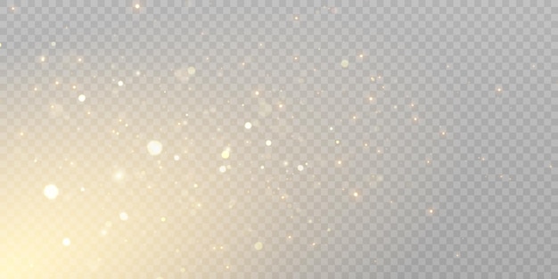 Bokeh suave y luces en un fondo transparente Vector 10 eps