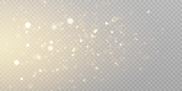 Bokeh suave y luces en un fondo transparente Vector 10 eps