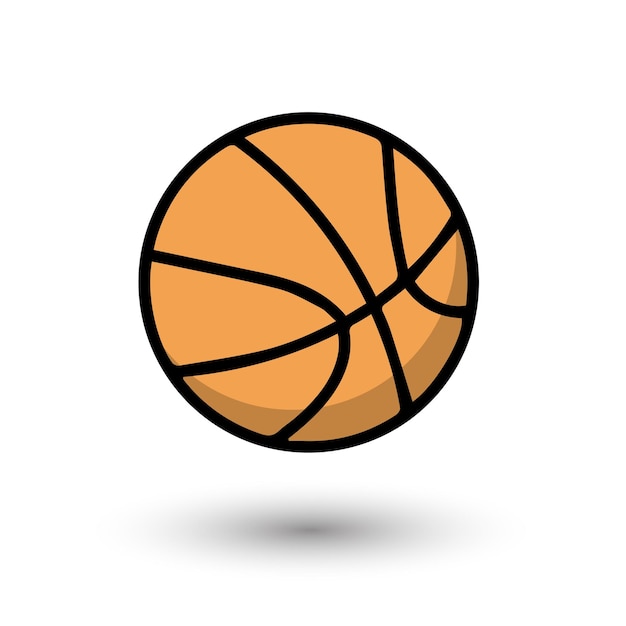 Bola de baloncesto aislada