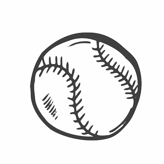 Bola de béisbol de cuero