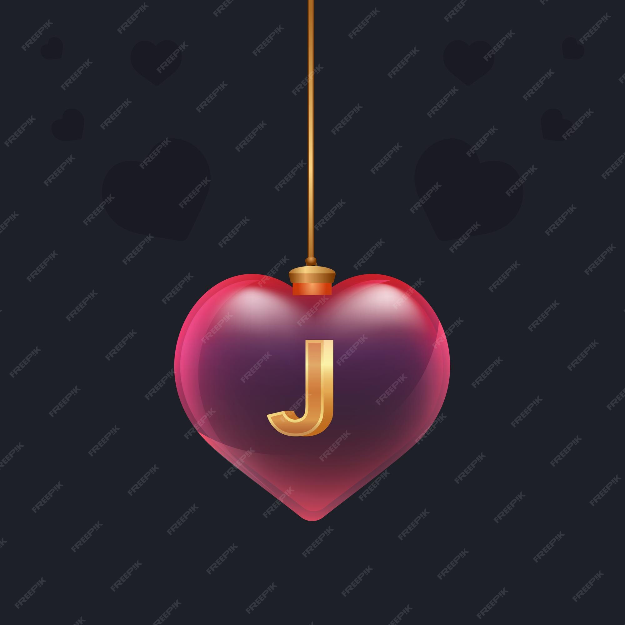 Bola de cristal con una letra j dorada en 3d en el interior. elemento de decoración del día de san valentín para banner de diseño, tarjeta o cualquier publicidad. vector | Vector Bola de cristal con una letra j dorada en 3d en el interior. elemento de decoración del día de san valentín para banner de diseño, tarjeta o cualquier publicidad. vector | Vector