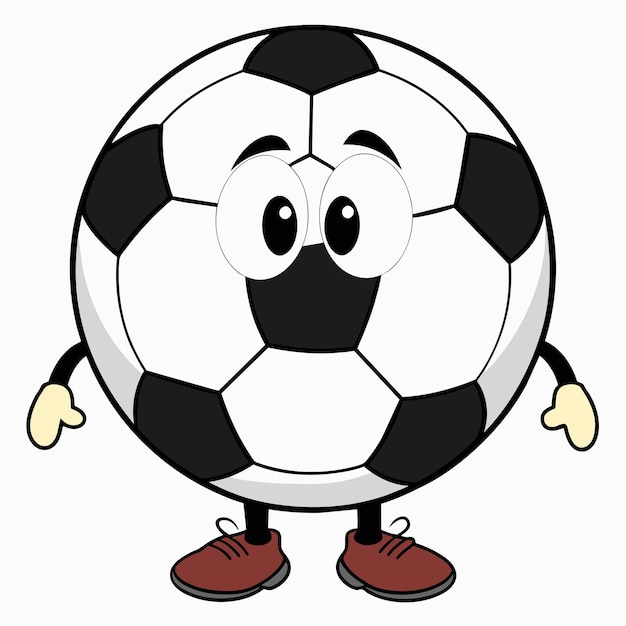 Vector bola de fútbol blanco y negro colores vector