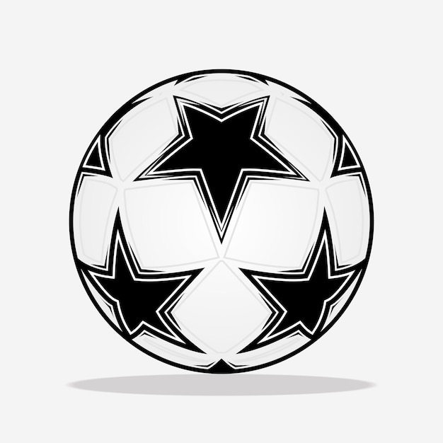 Vector bola de fútbol_imagen vectorial e ilustraciones