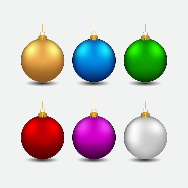 bola de navidad 3d en color elemento completo
