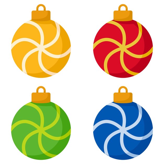 Bola de Navidad aislado sobre fondo blanco.
