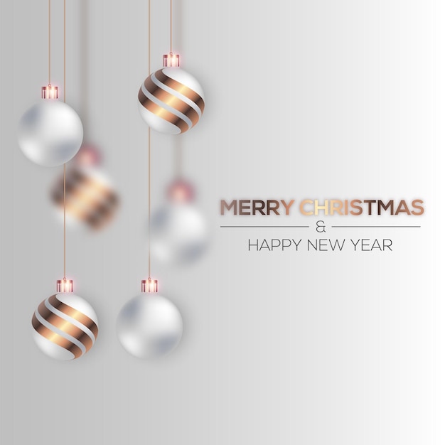 Bola de Navidad con concepto de color blanco