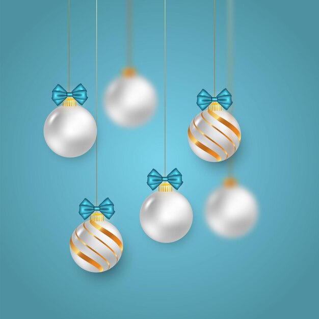 Bola de Navidad con concepto de oro blanco