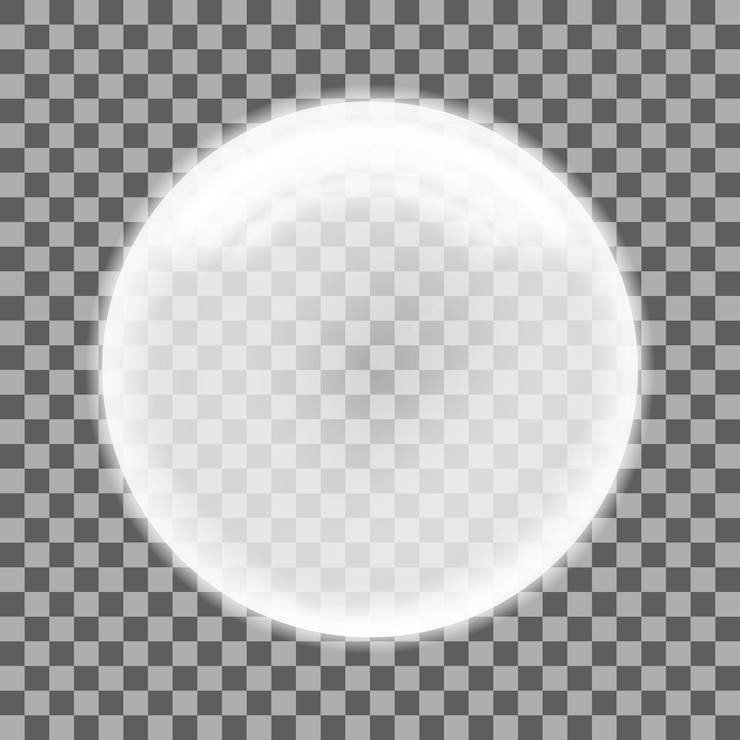 Vector bola de navidad transparente