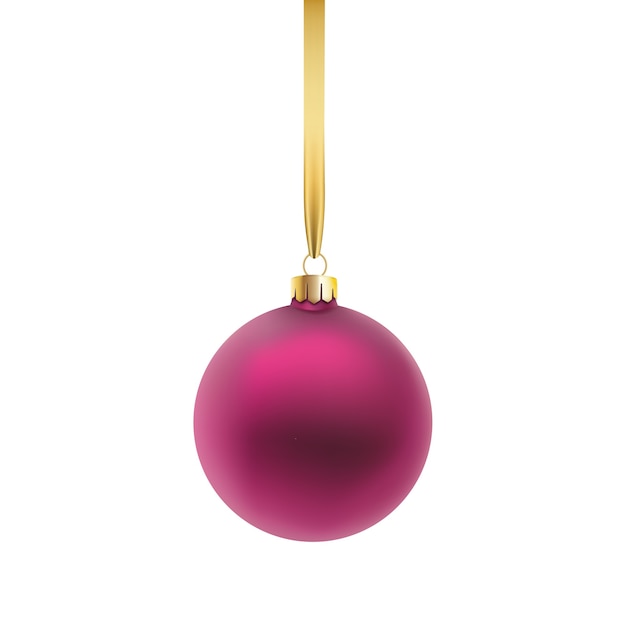 Bola de navidad violeta