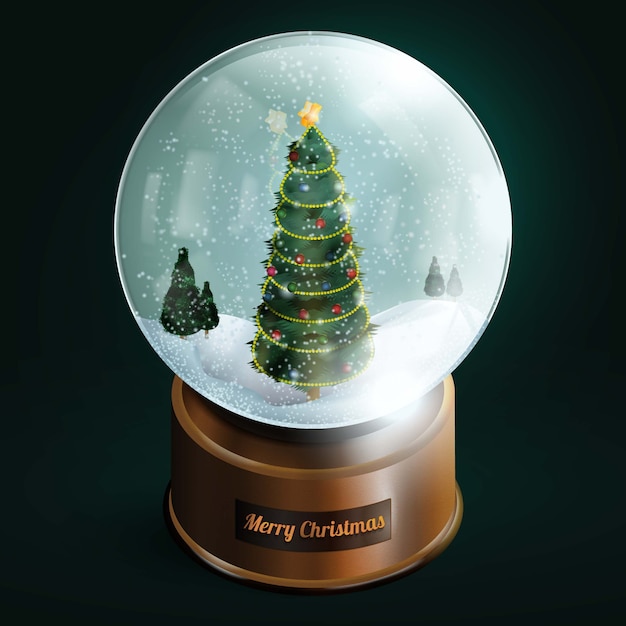 Bola de nieve de Navidad