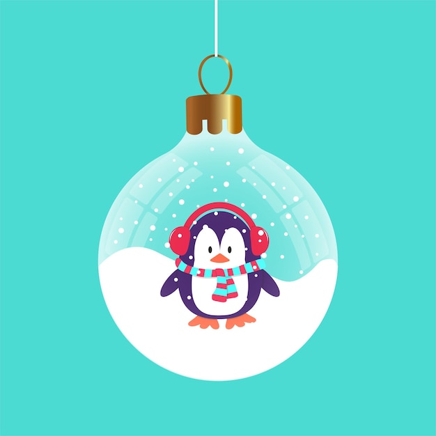 Bola de nieve de pingüino