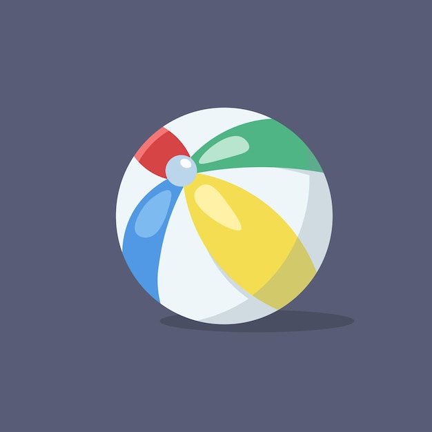 bola de playa en el diseño vectorial