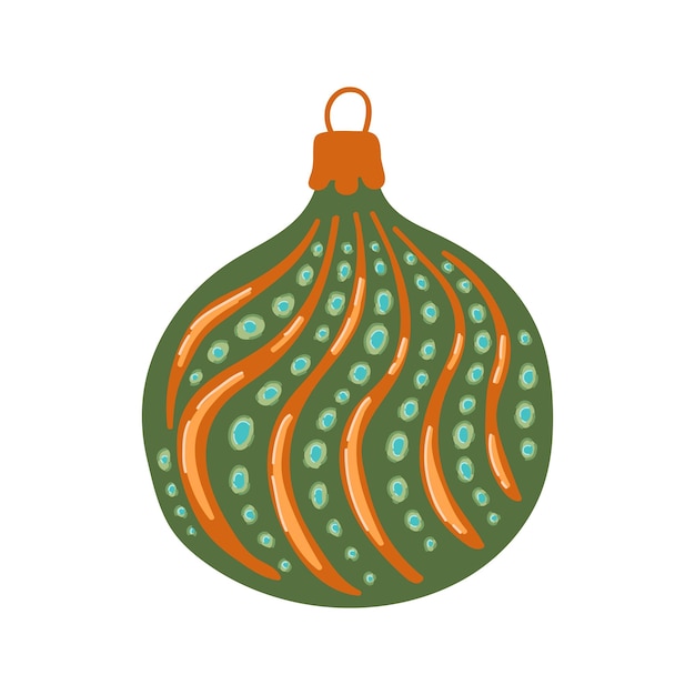 Bola retro con juguete ornamental para abeto ornamento de Navidad vintage decoración de vacaciones de Navidad