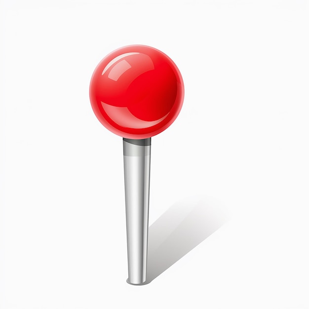 Una bola roja con un fondo blanco y un fondo blanco