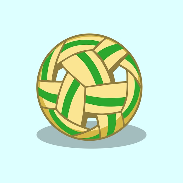 Vector bola takraw en ilustración vectorial