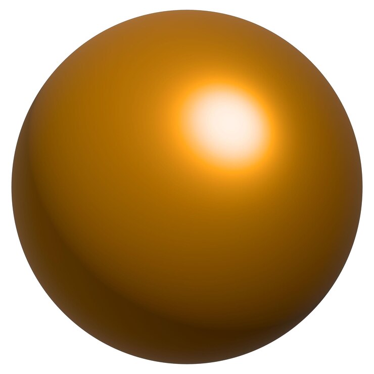 Vector bola volumétrica con una ilustración 3d degradada