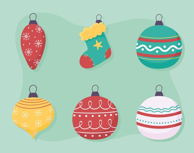 Bolas de decoración de navidad