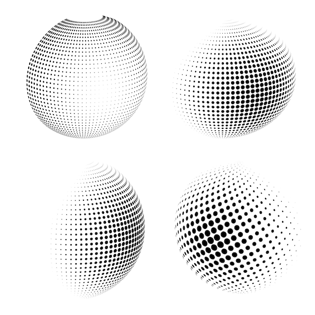 Bolas decorativas 3D con esferas de puntos de ajedrez aisladas en blanco Ilustración vectorial EPS10 Elementos de diseño para su plantilla de presentación de volante publicitario diseño de folleto cubierta de libro