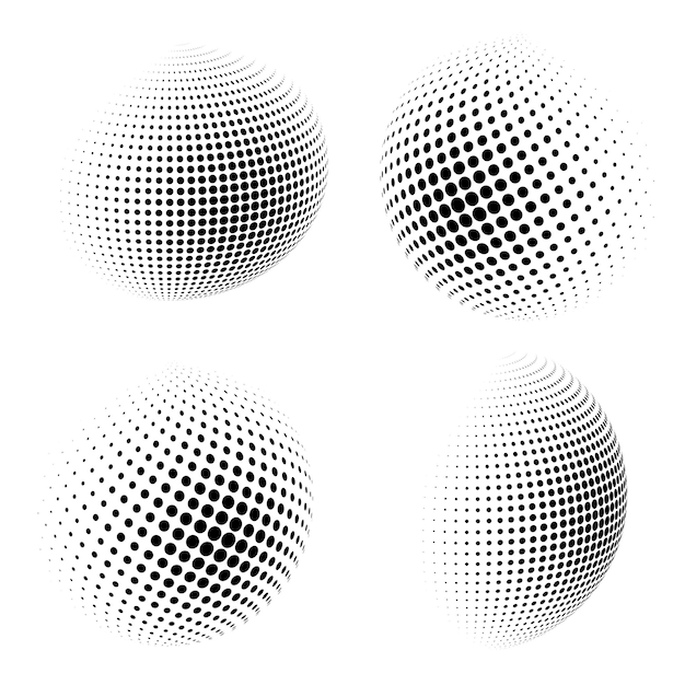 Bolas decorativas 3D con esferas de puntos de ajedrez aisladas en blanco Ilustración vectorial EPS10 Elementos de diseño para su plantilla de presentación de volante publicitario diseño de folleto cubierta de libro