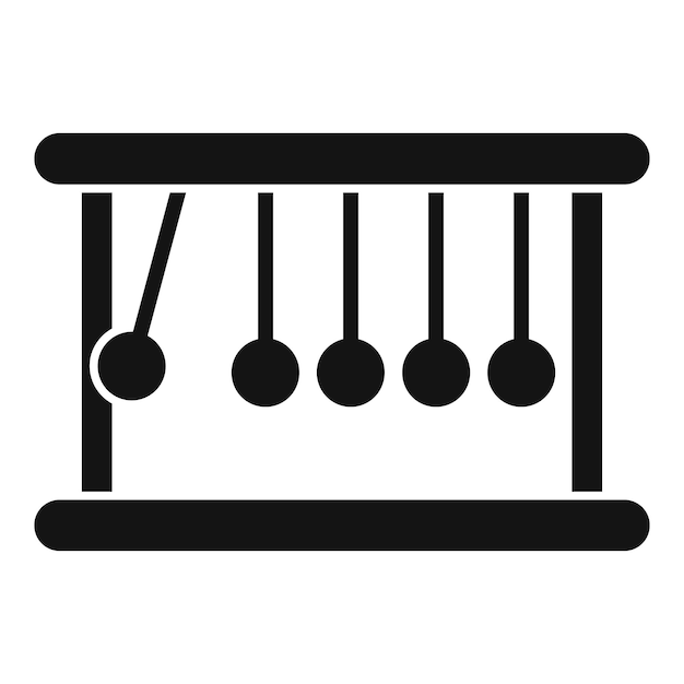 Las bolas de gravedad se sostienen icono vector simple investigación de laboratorio