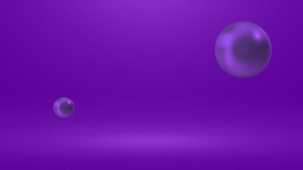 Bolas moradas sobre un fondo morado con un fondo blanco.