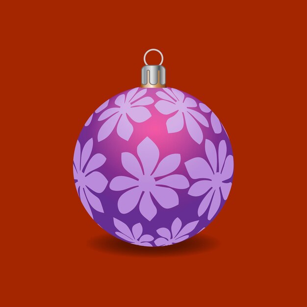 Vector bolas de navidad brillantes concepto exclusivo dibujado a mano y altamente renderizado para la navidad