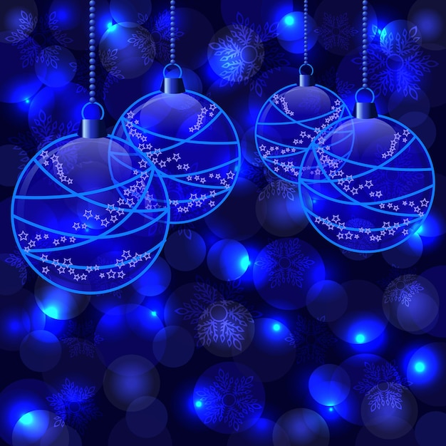 Vector bolas de navidad, decoración. ilustración vectorial