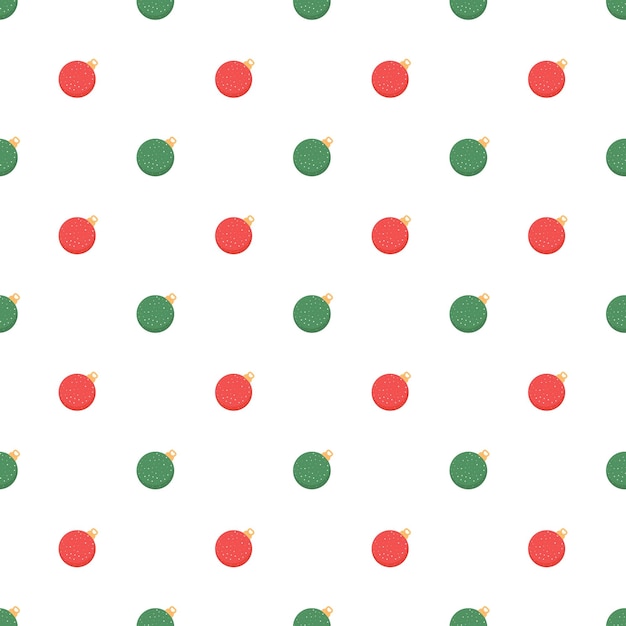Bolas de Navidad simples Adornos navideños de patrones sin fisuras para tarjetas de felicitación