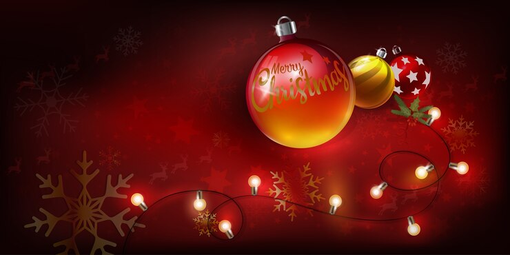 Bolas de Navidad con texto feliz Navidad