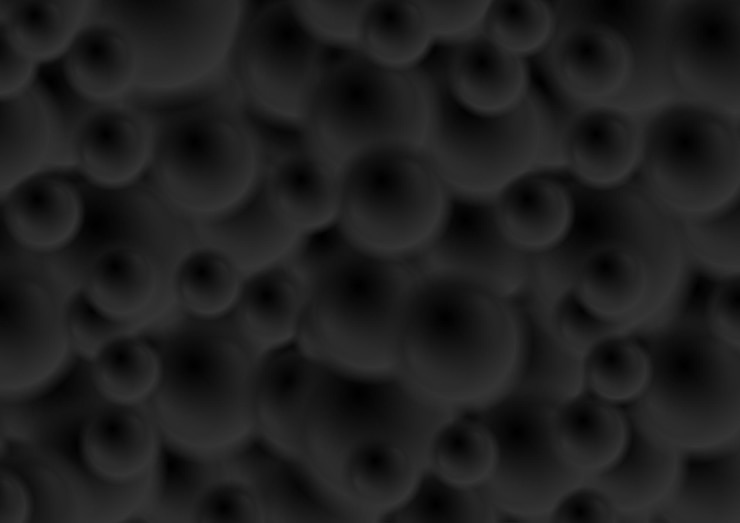 Vector las bolas negras borrosas el fondo abstracto