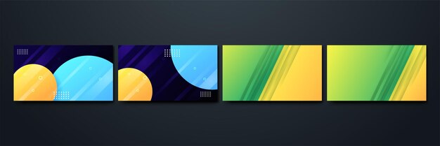 Bolas y sombra de línea Fondo de diseño geométrico abstracto colorido de Memphis