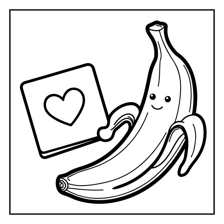 Vector bold y easy día de san valentín página para colorear para niños y adultos