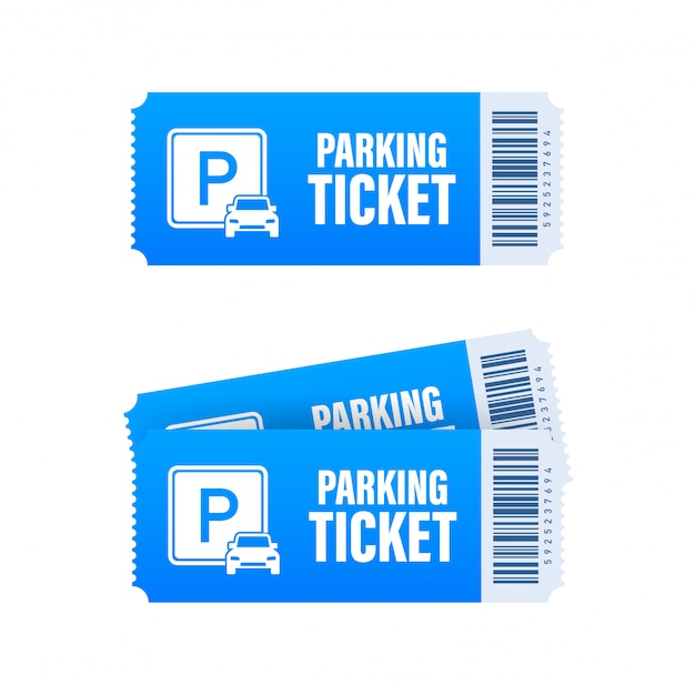 Boletos de estacionamiento, gran diseño para cualquier propósito. Zona de estacionamiento. ilustración de stock
